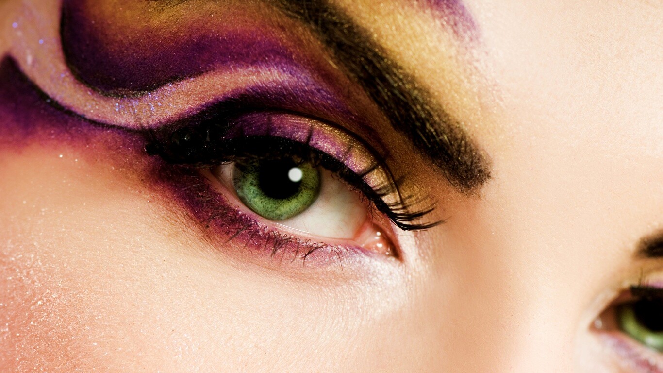 Красивый макияж для глаз обои
