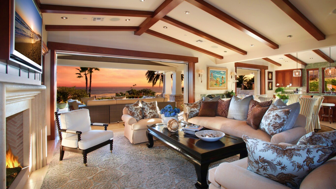 Уютная гостиная обои