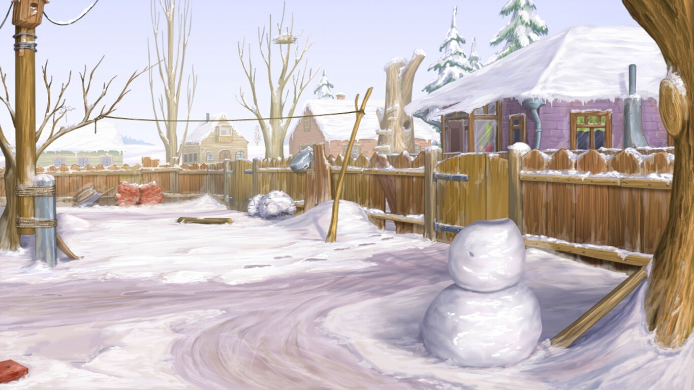 Снеговик обои