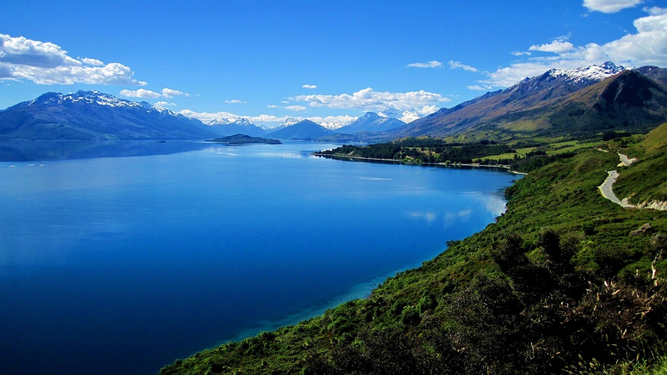 Горное озеро обои