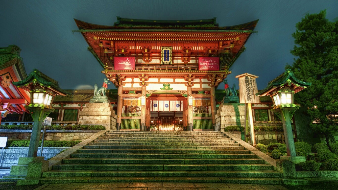 Китайский храм обои