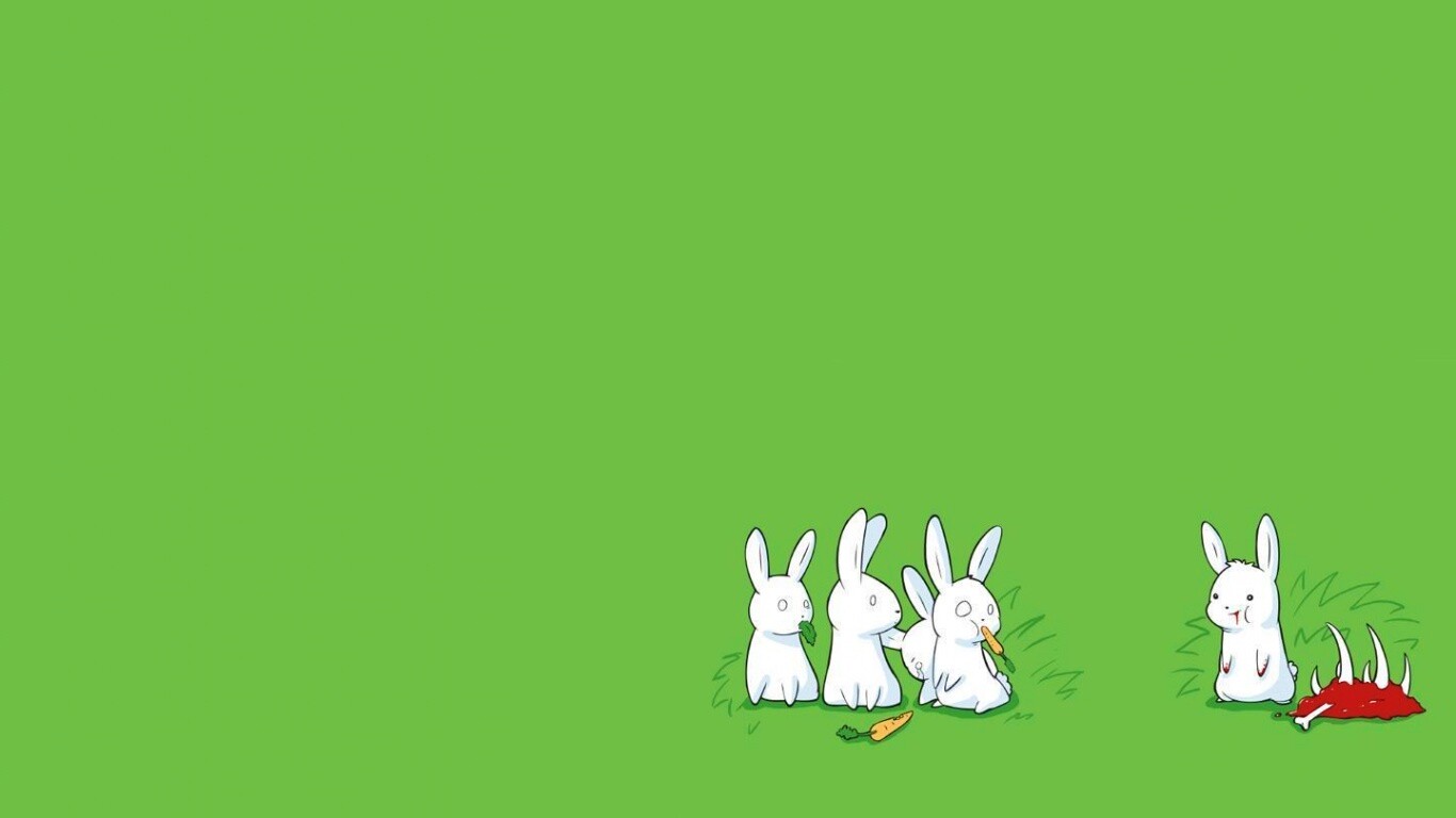 Заяц-каннибал обои