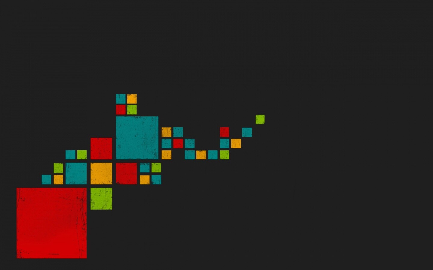 Цветные кубы обои