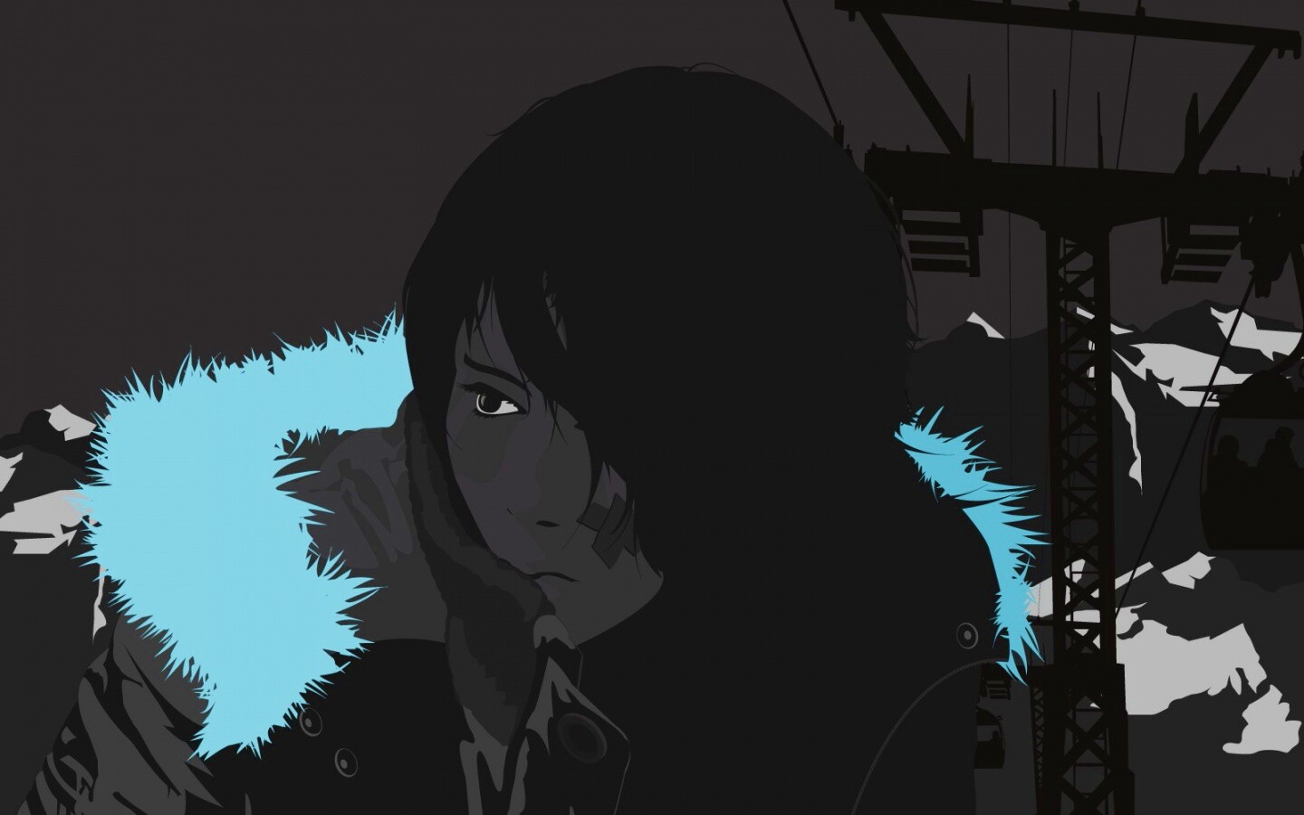 Парень на горнолыжном курорте обои