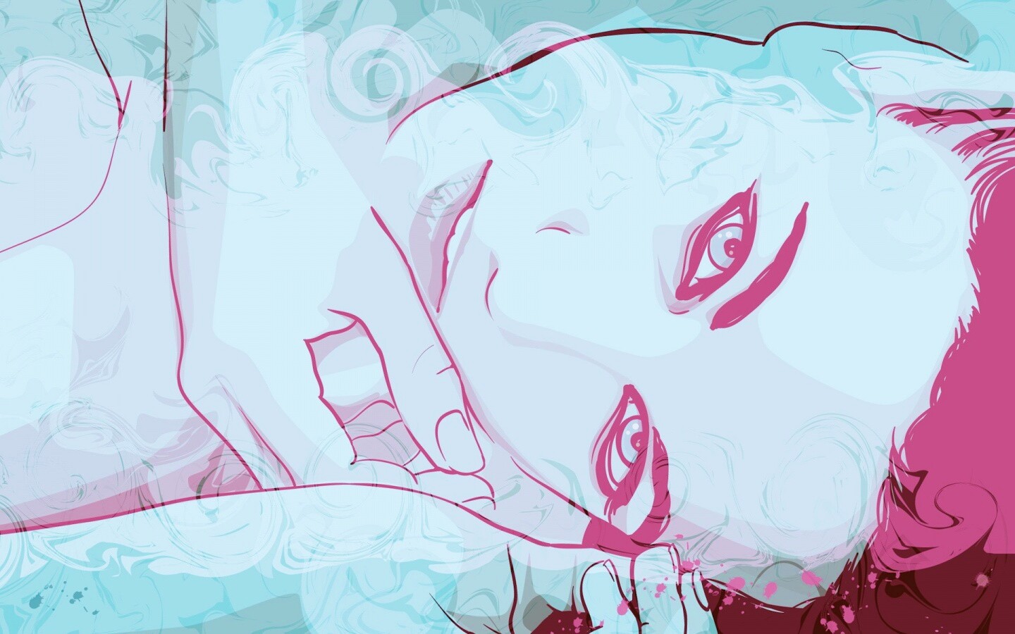 Рисунок девушки обои