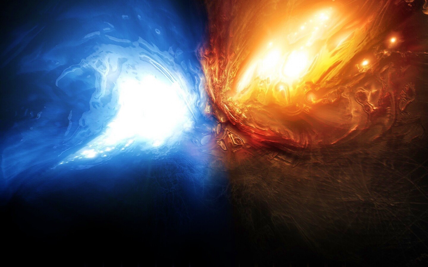 Огонь против льда обои