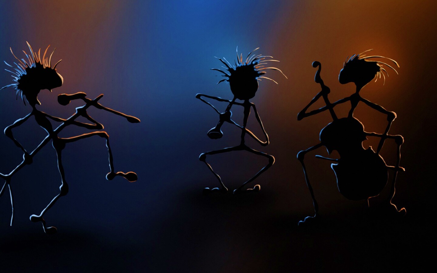 Фигурки музыкантов обои