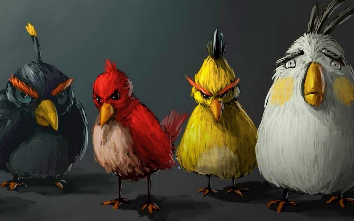 Злые птицы обои