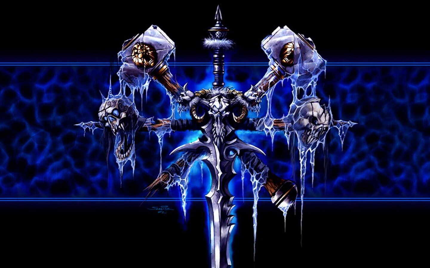 Логотип WarCraft Frothen Throne обои