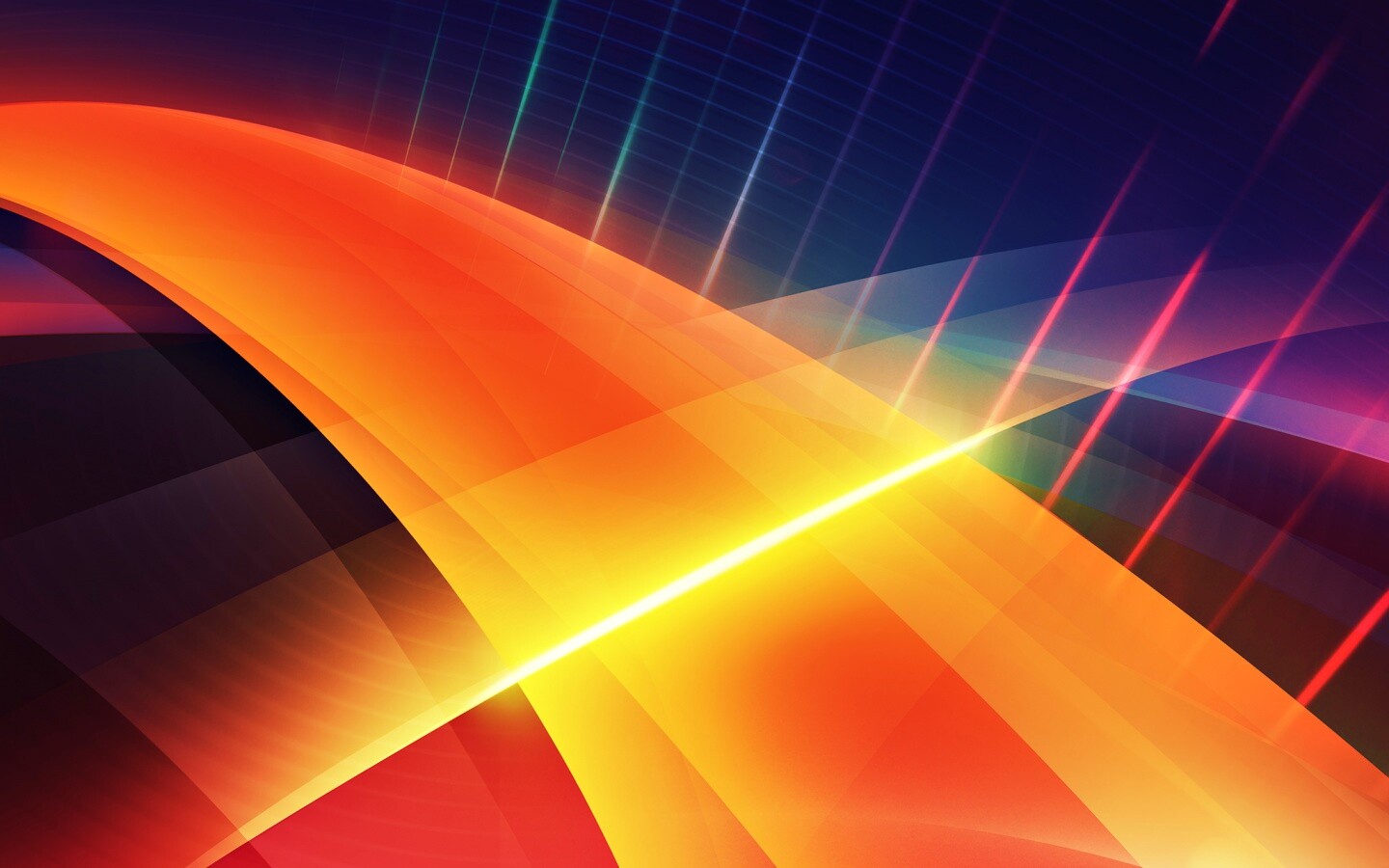 Пересекающиеся оранжевые полосы обои