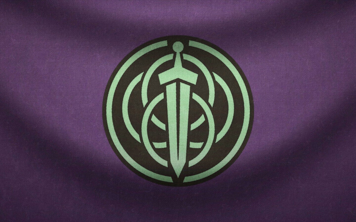 Меч на фоне колец обои