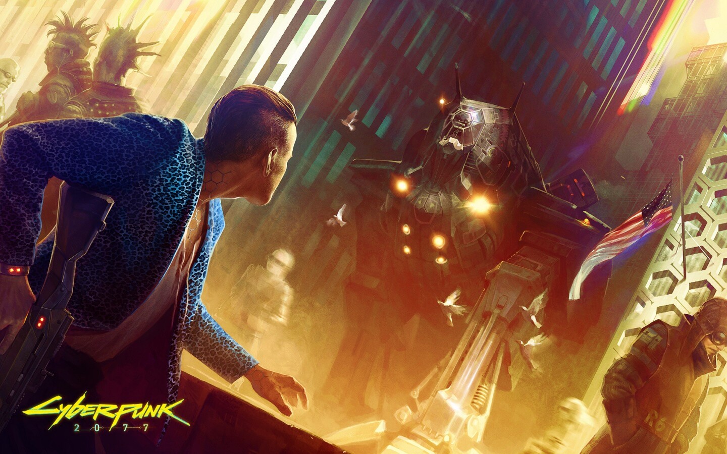 Арт из Киберпанк 2077 обои