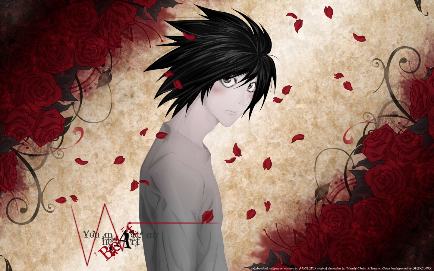 Тетрадь смерти, фанарт обои