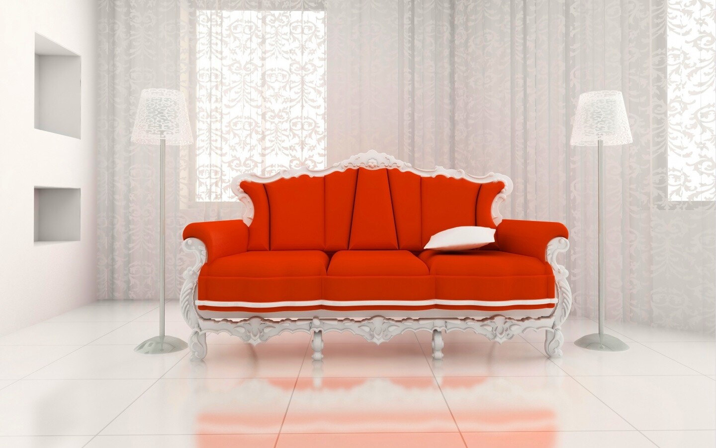 Диван в стиле ампир обои
