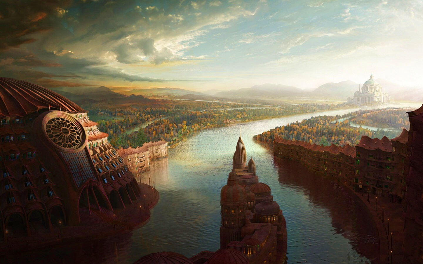 Древний город обои