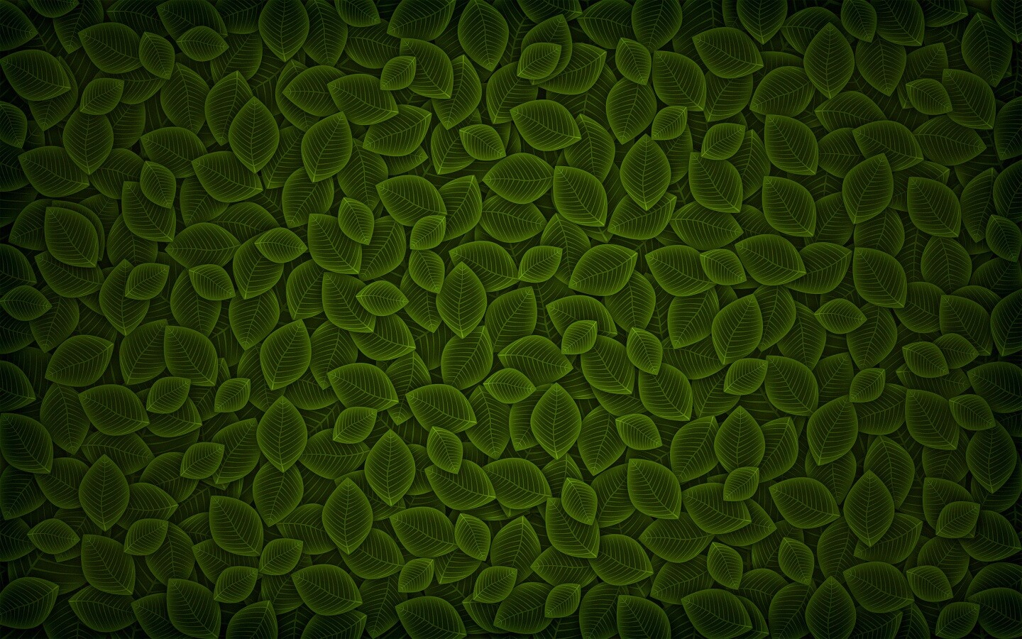 Векторные зеленые листья обои