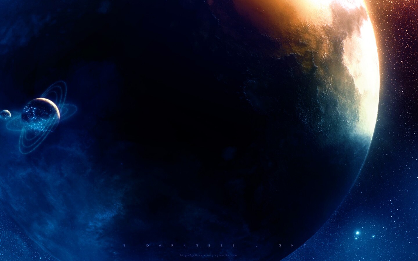 В темном свете обои