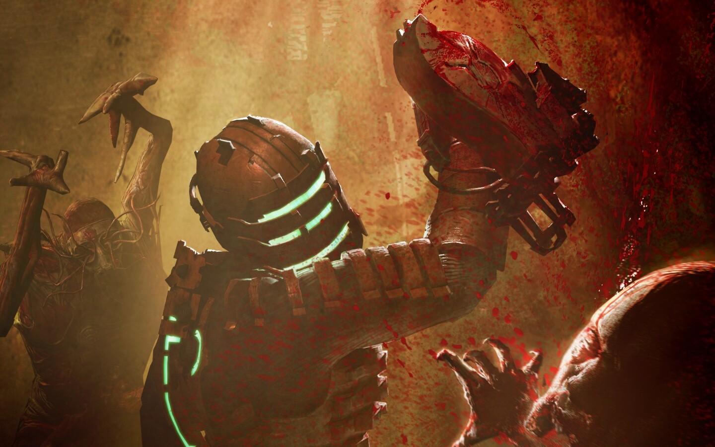 Айзек Кларк выпилил монстра обои