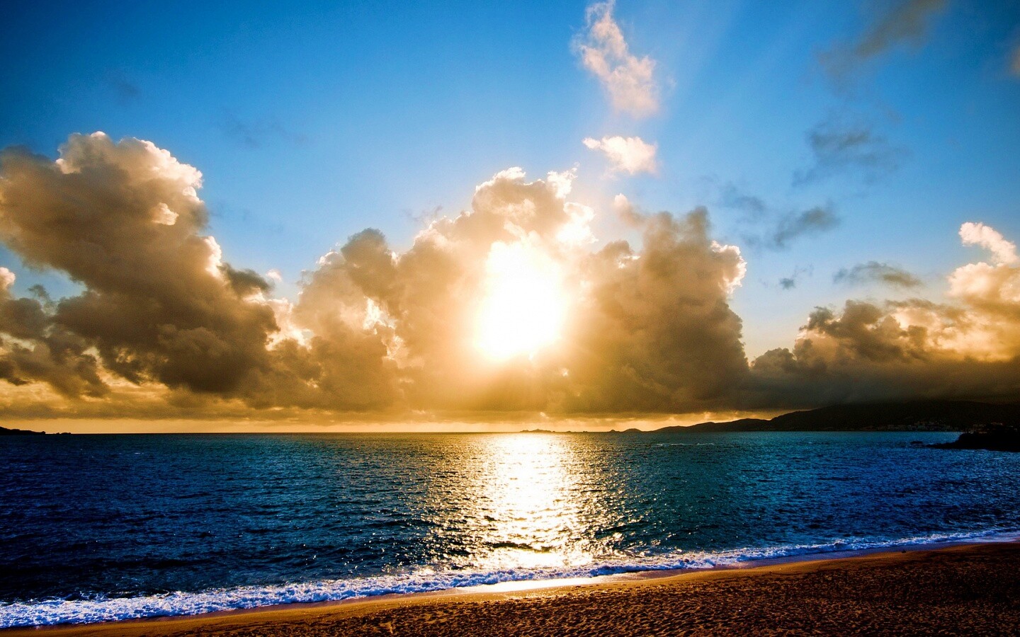 Солнечный пляж обои