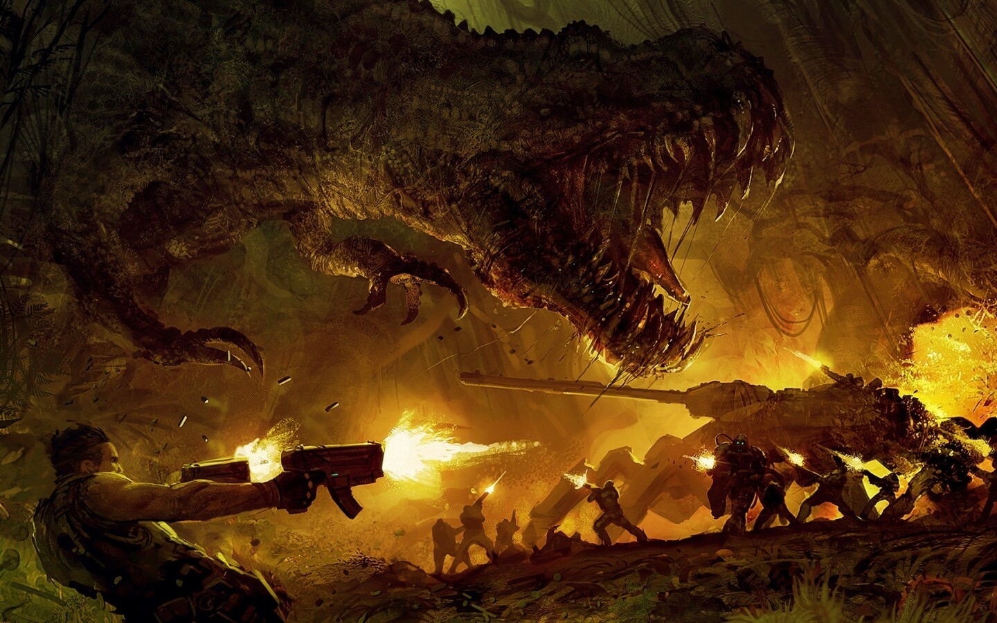 Динозавр обои