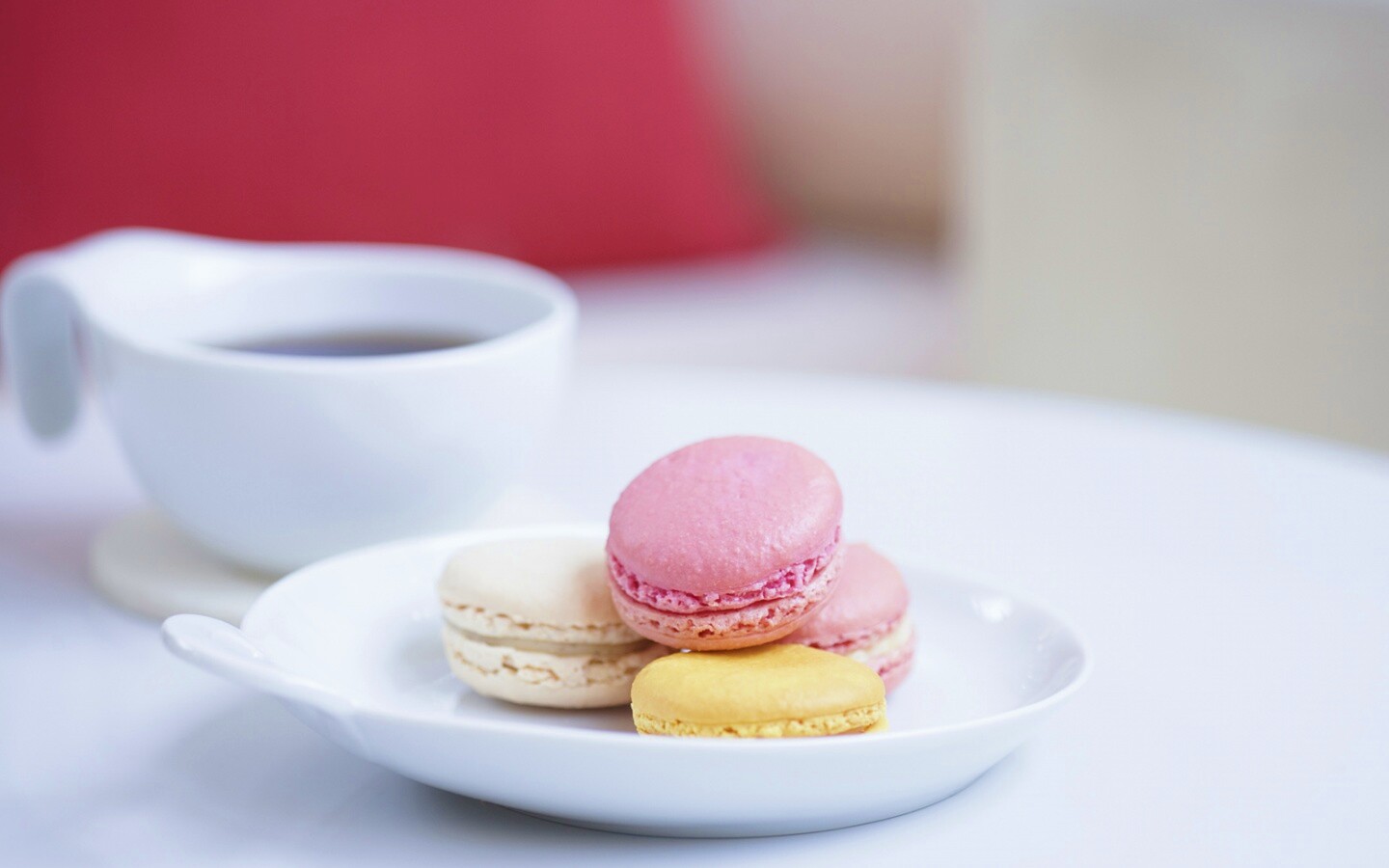 Кофе с пирожным обои