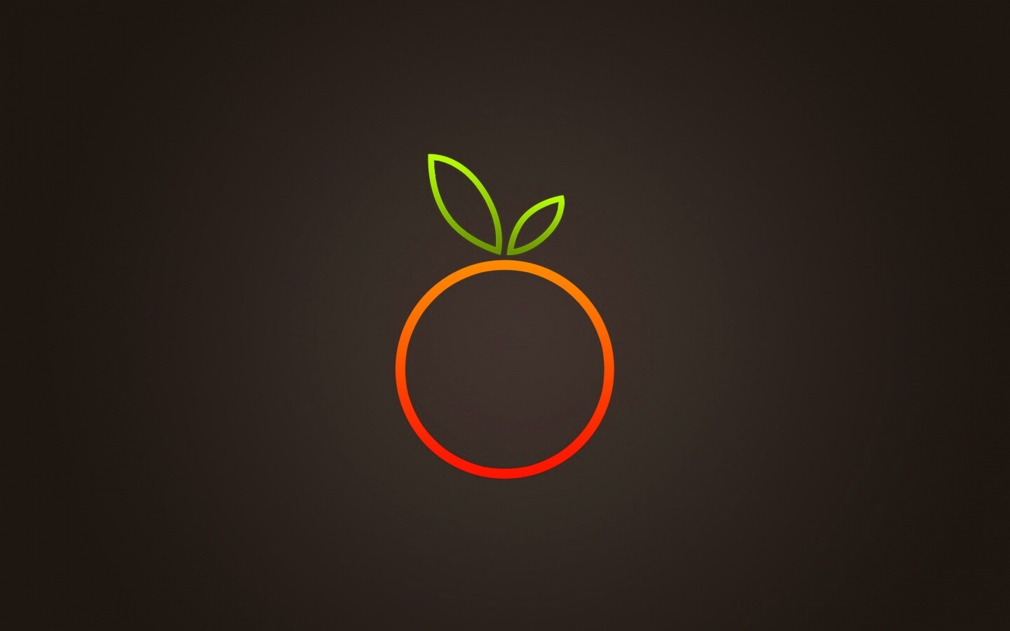 Стилизованная апельсинка обои