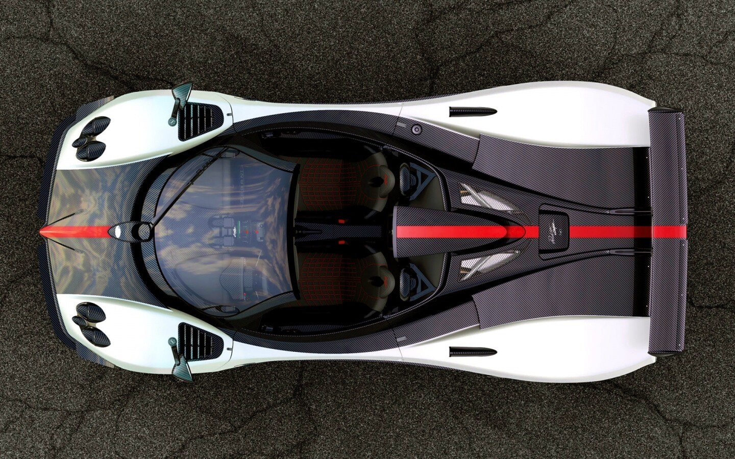 Пагани Зонда вид сверху обои