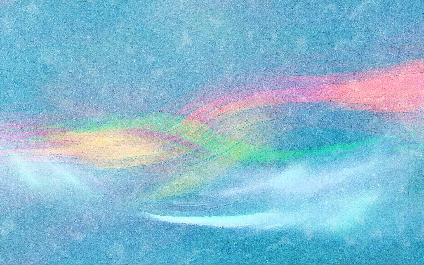 Радужные волны обои