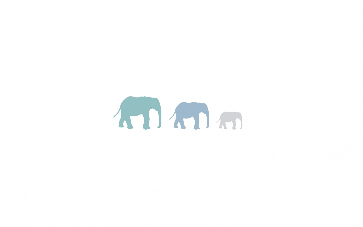 Вереница слонов обои