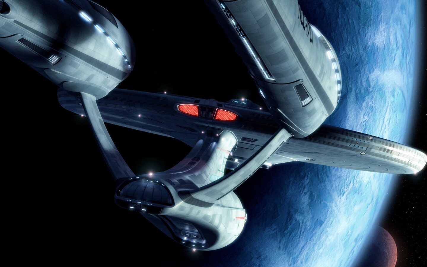 Космический корабль Enterprise из Star Trek обои