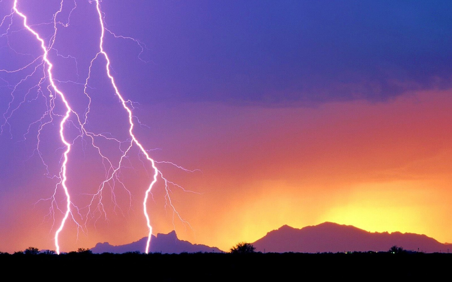 Двойная молния обои