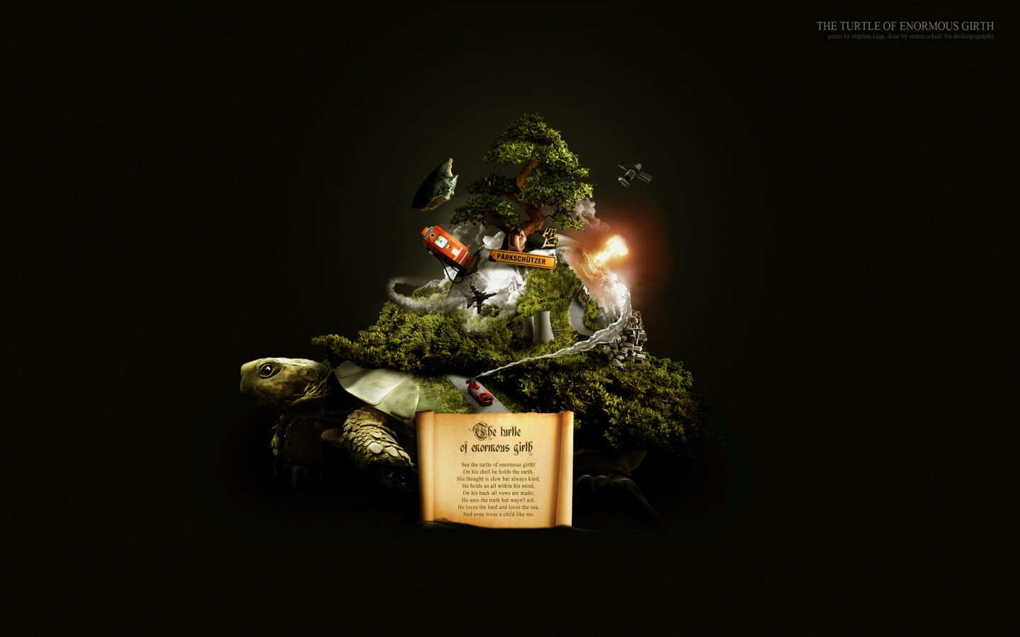 Огромная в обхвате черепаха обои