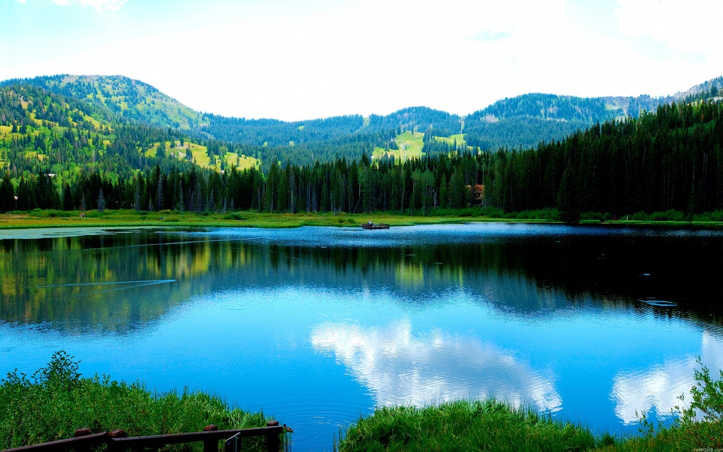 Горное озеро обои