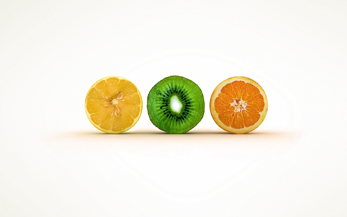 Фрукты в разрезе обои