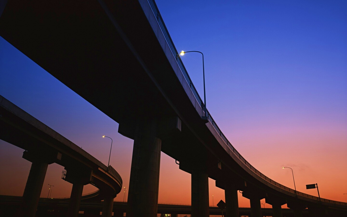 Дорожная развязка обои