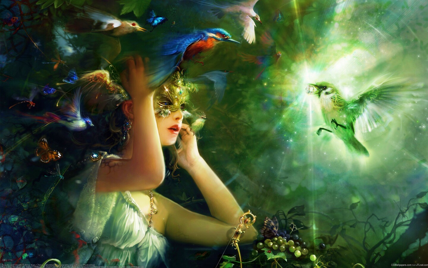 Птицы счастья обои