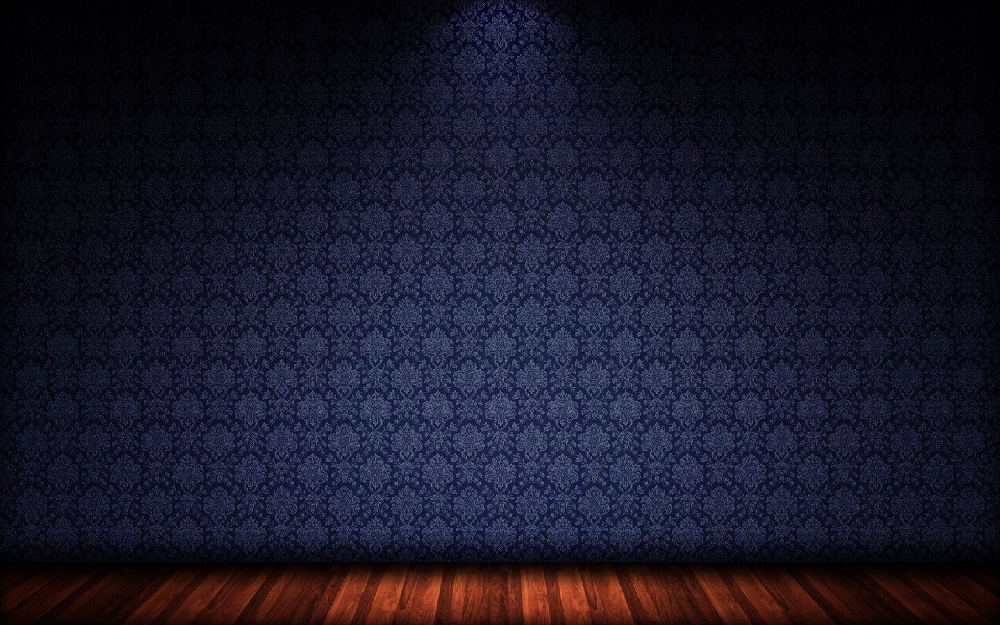 Комната с узорными обоями обои