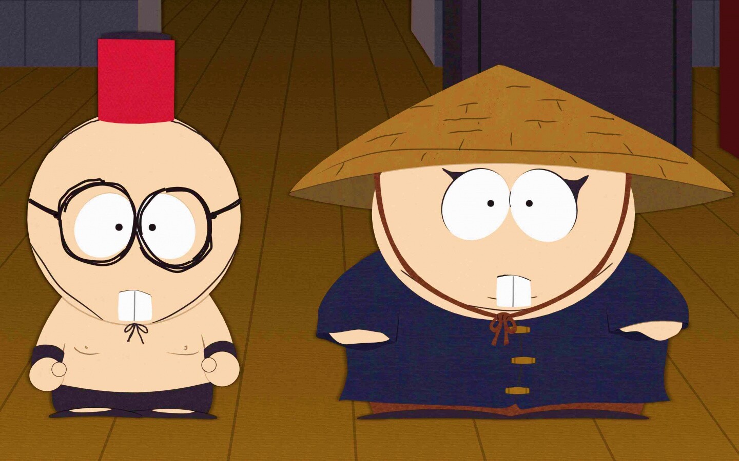 Баттерс Стотч и Эрик Картман в Китайской проблеме обои
