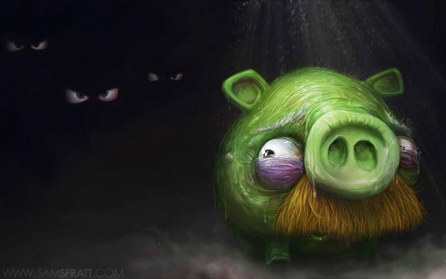 Свинья из Angry Birds обои