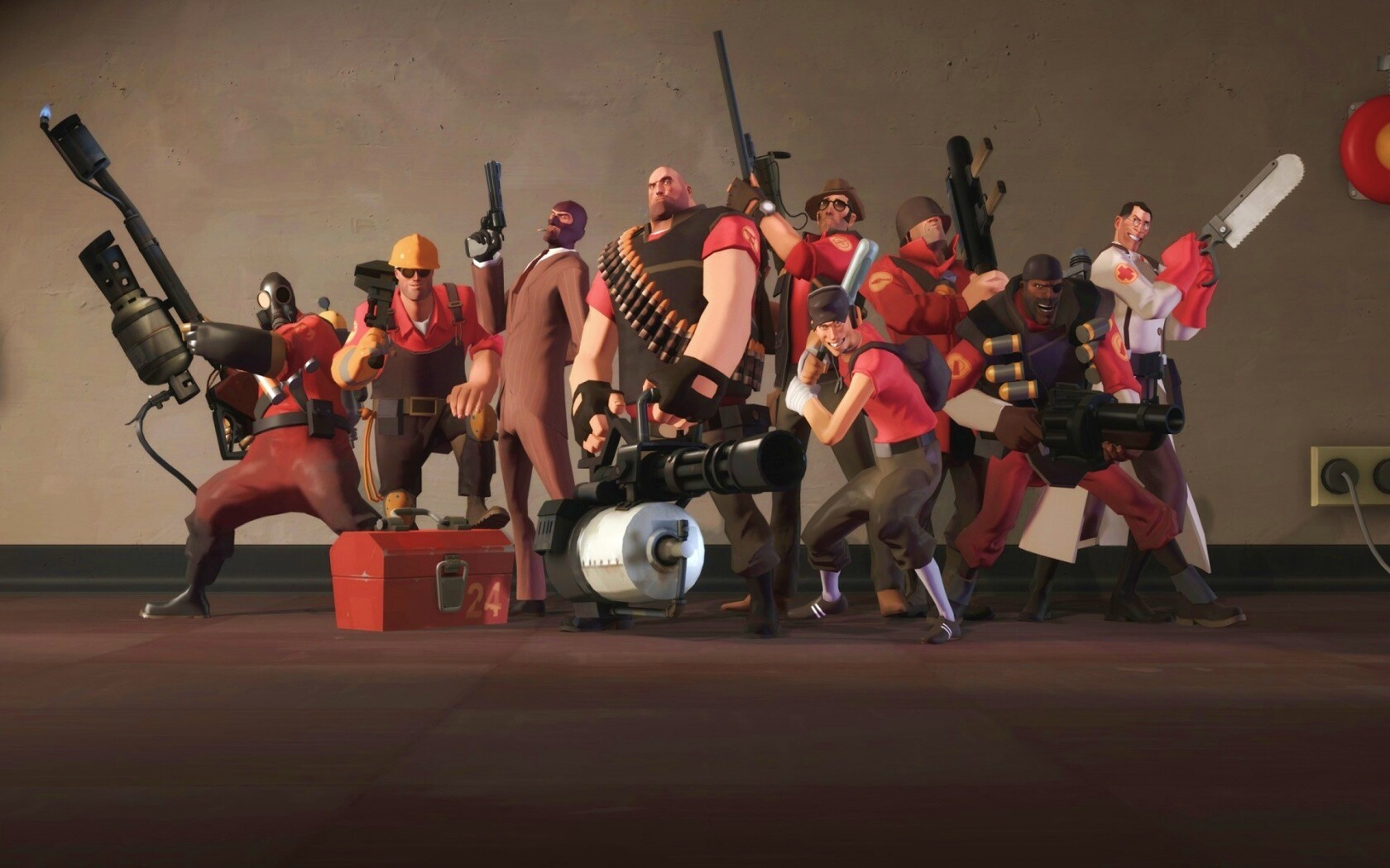 Герои игры Team Fortress 2 обои