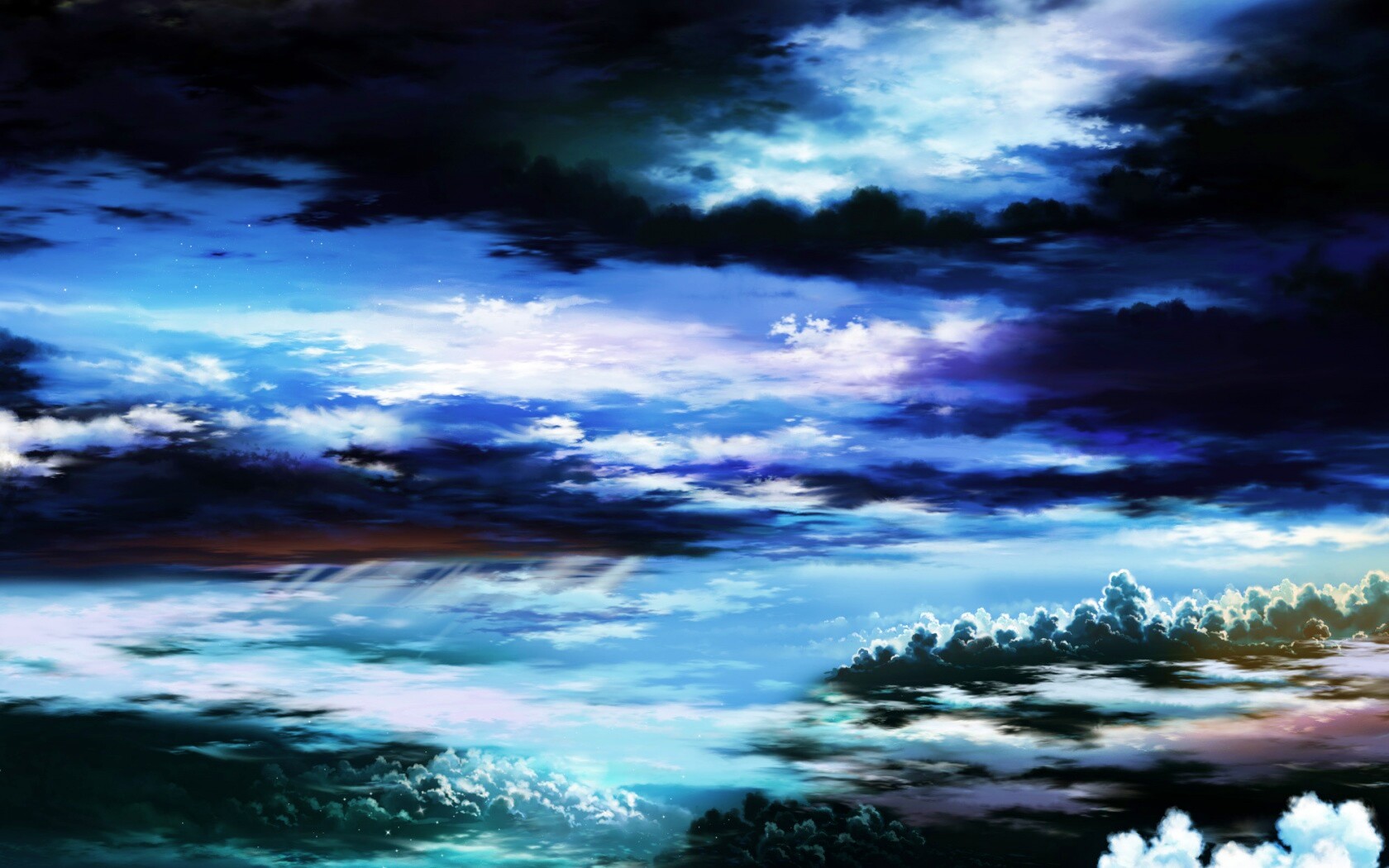 Штормовые тучи обои