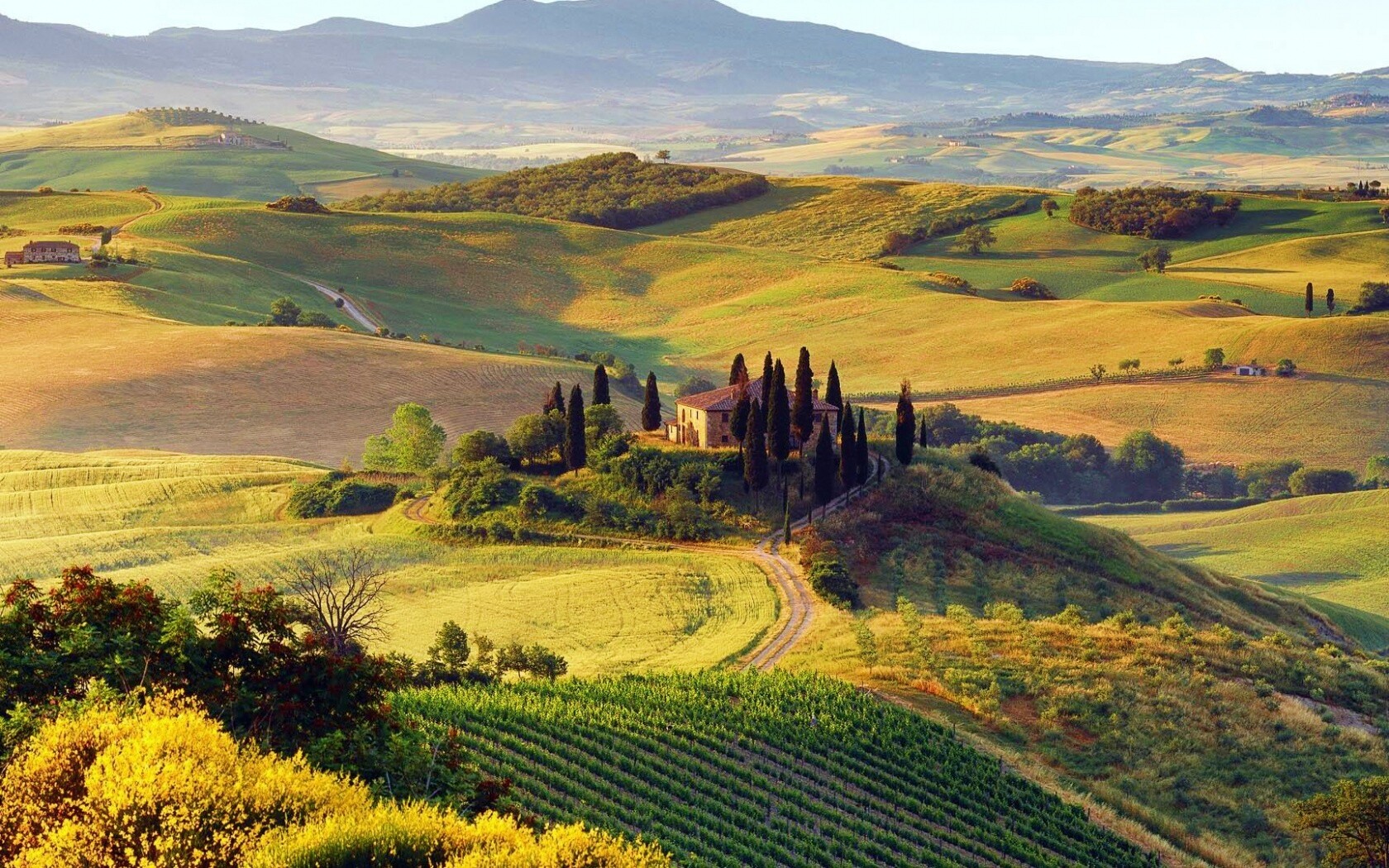 Поместье в Италии обои