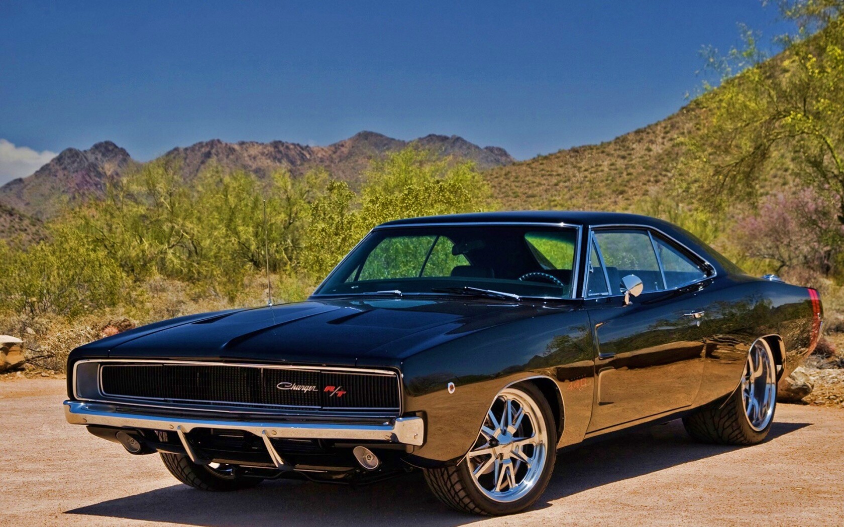 Черный Додж обои