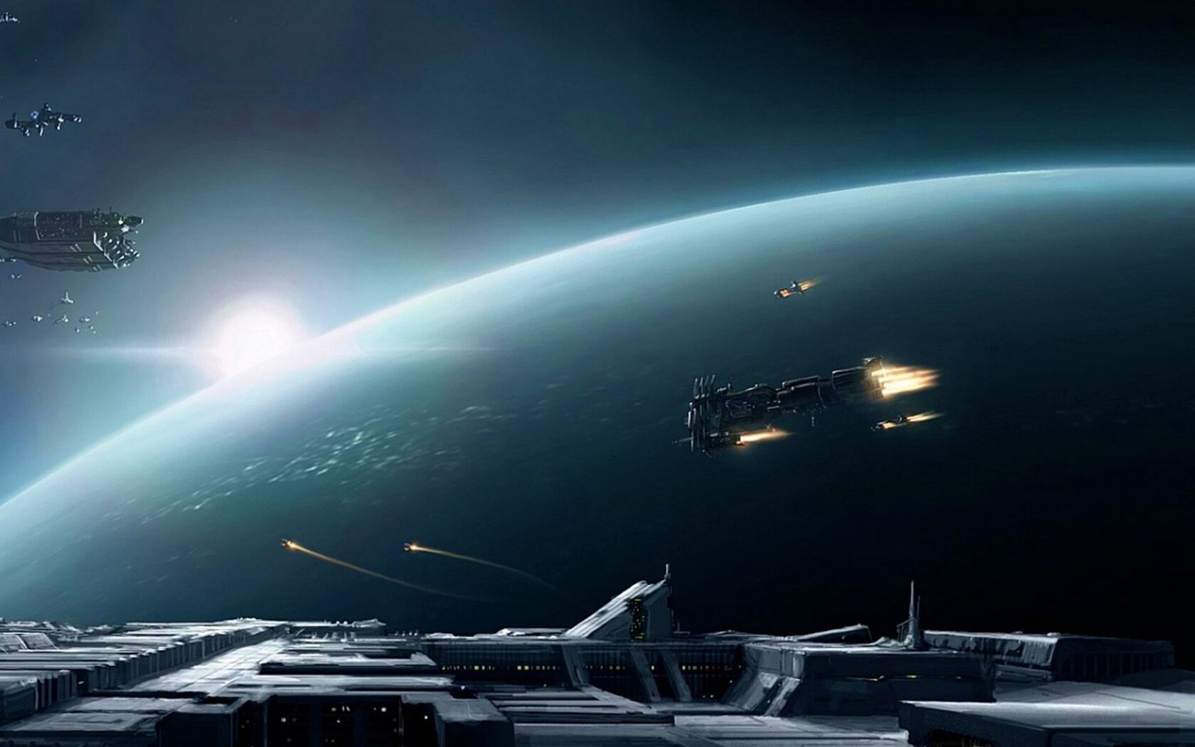 Космическая баталия обои