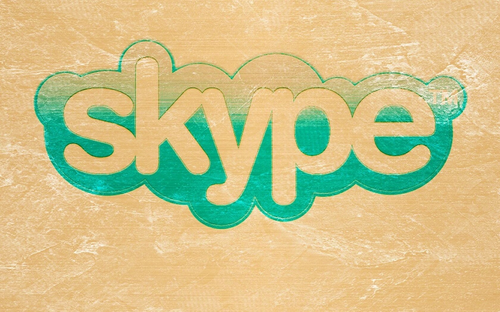 Логотип Скайп на доске обои