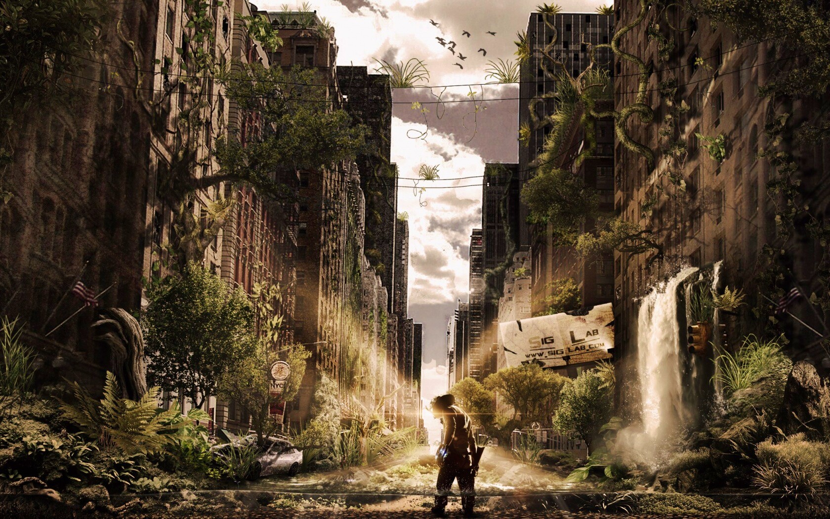 Постапокалиптический мир обои