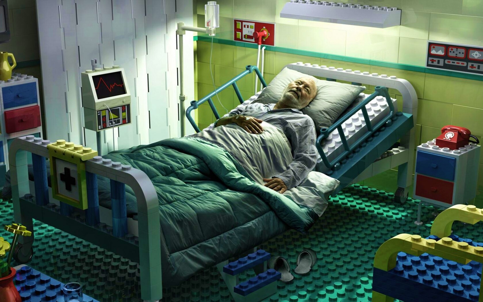 Лего больница обои
