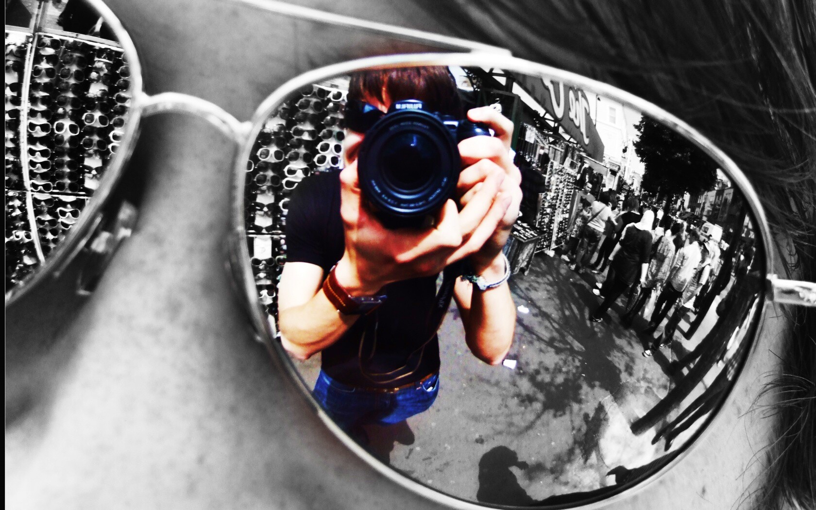 В очках обои