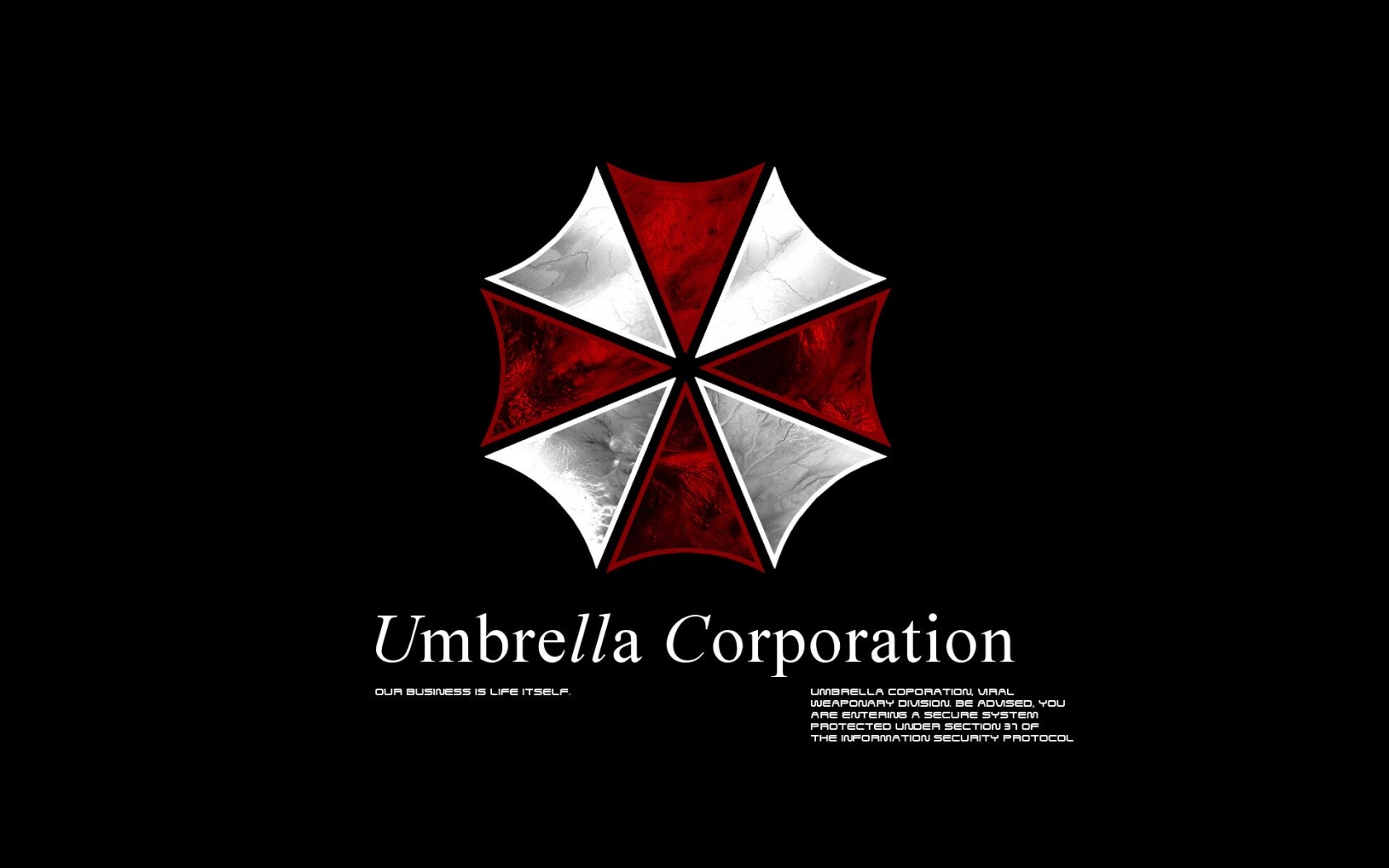 Логотип корпорации Амбрелла (Umbrella corp) обои