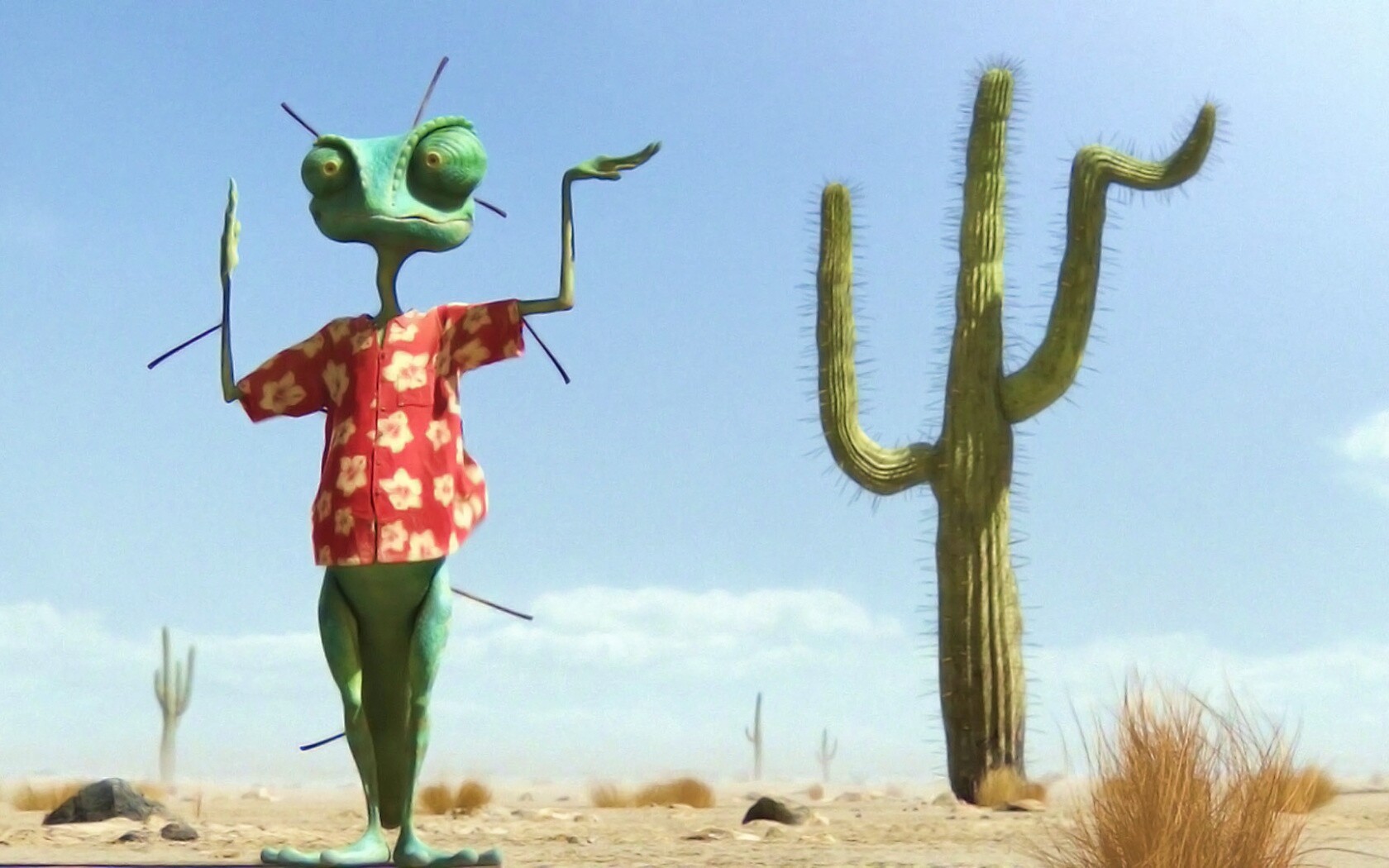 Ранго и кактус обои